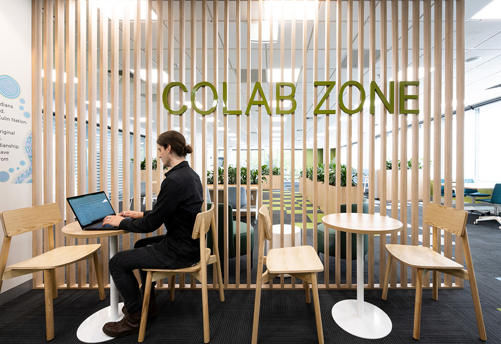 Collaboration zone to promote staff productivity